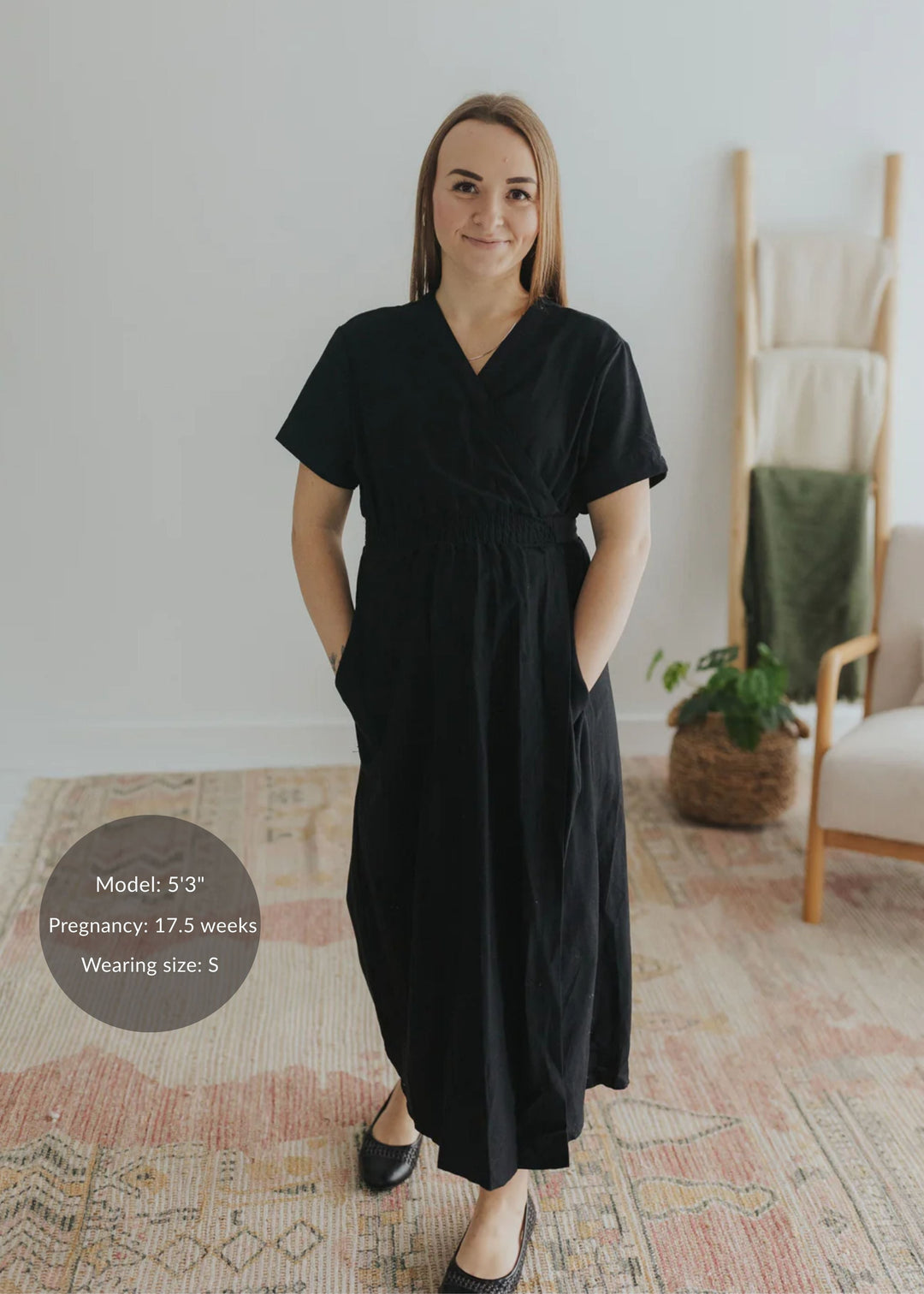 Sadie Wrap Dress - Ebony