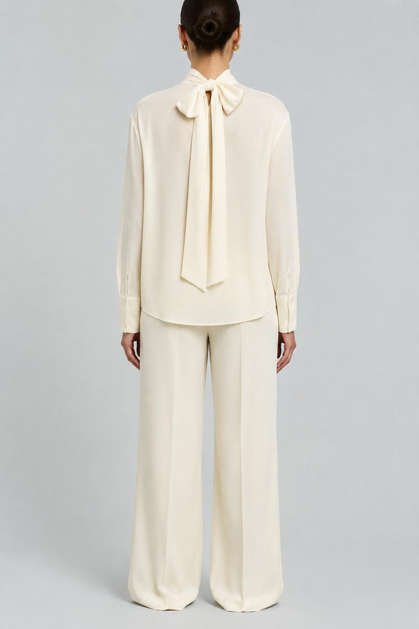 Silk Blouse - Light Beige