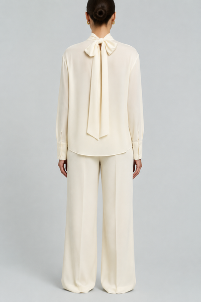 Silk Blouse - Light Beige