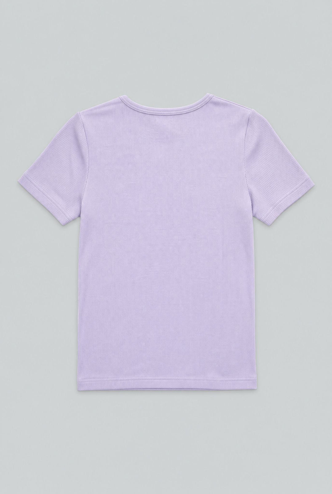 Ribbed Tee - Purple