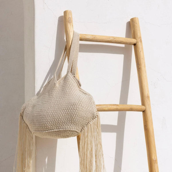 Beach Fringe Bag - Sand