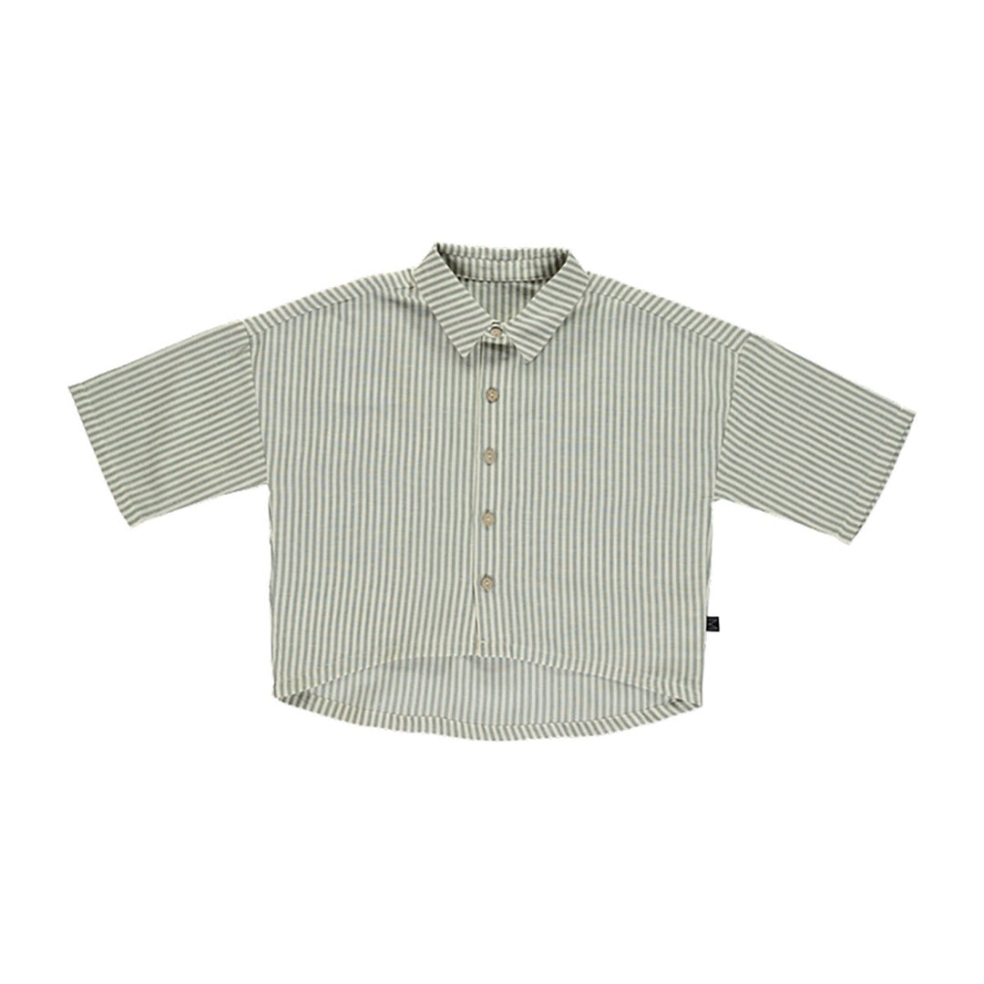 Lagoon Shirt - White/Grey Shirts Monkind 