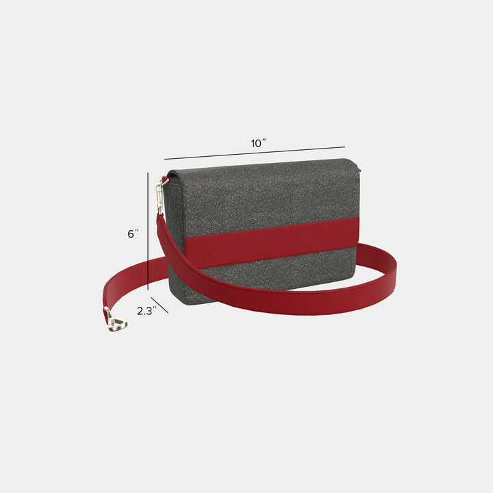 Prima Crossbody - Plum/Cayenne
