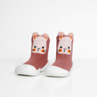 White Sole SlipKix™ - Bunny