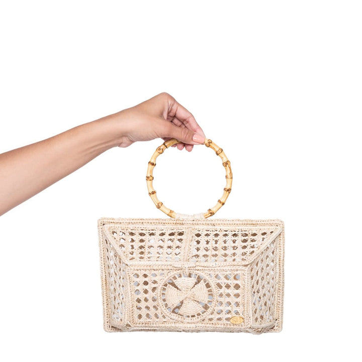 Camila Handmade Iraka Palm Basket - Natural