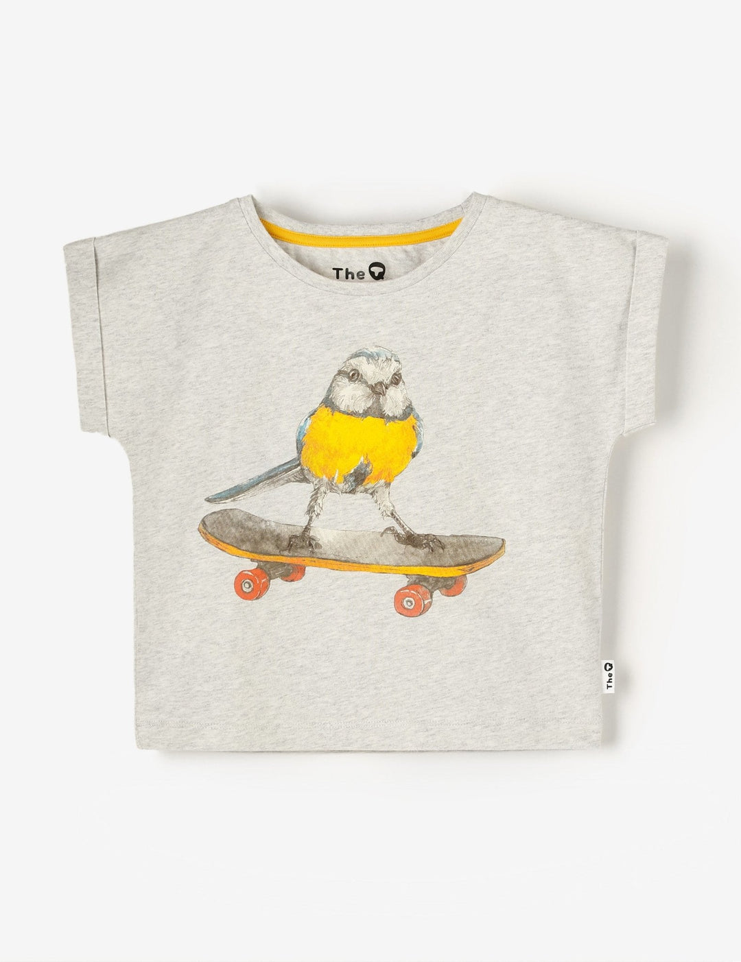 Organic Cap Sleeve Tee - Skateboard Birdie