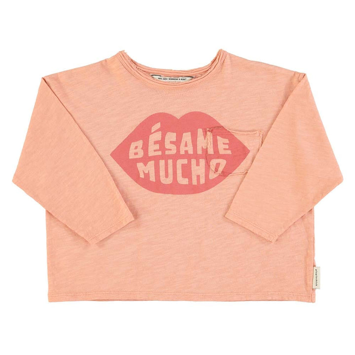 Long Sleeve - Light Pink w/ "Bésame Mucho" Print