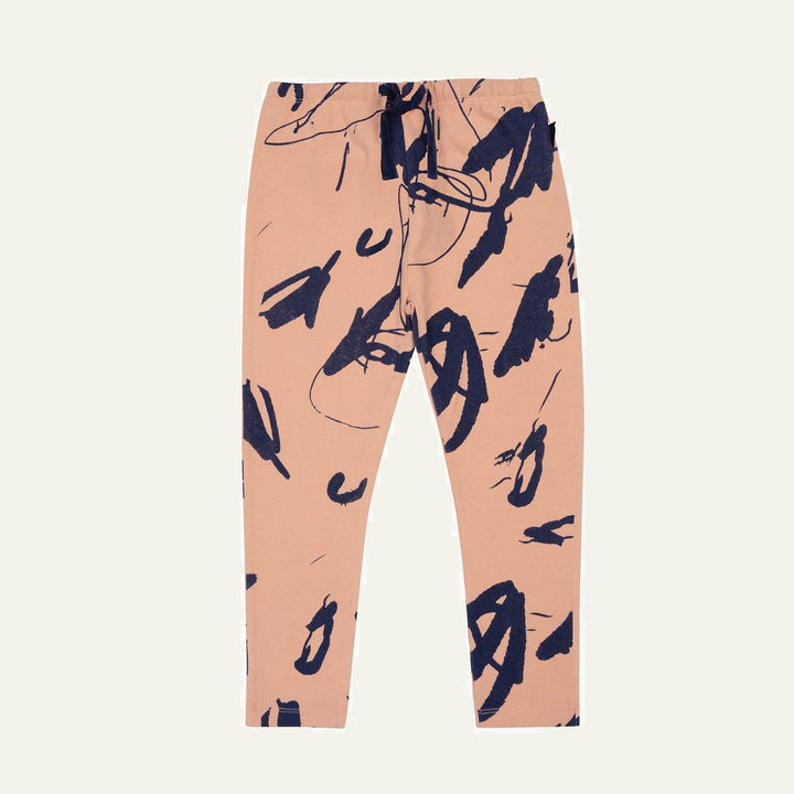 Nature's Canvas Kid Leggings - Terracoral/navy