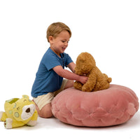 Short Sleeve Raglan Henley - Denim Blue Ribbed