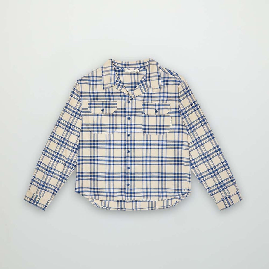 Jean Shirt - Blue Check Shirts The New Society 