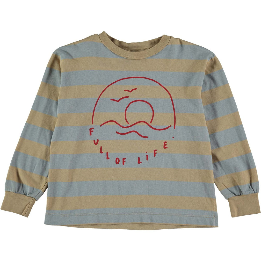 Long Sleeve T-Shirt Live - Beige T-Shirts BonMot 