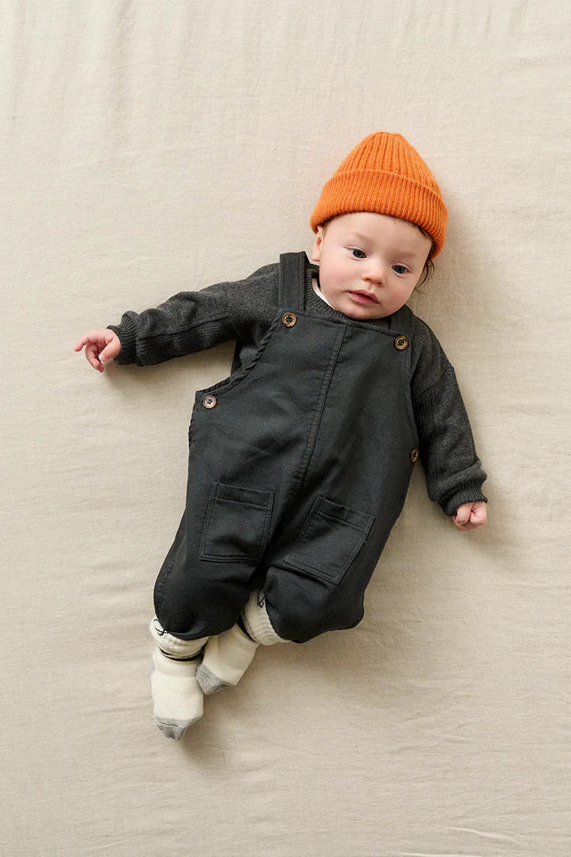 Soft Knit Baby Sweater - Dark Grey