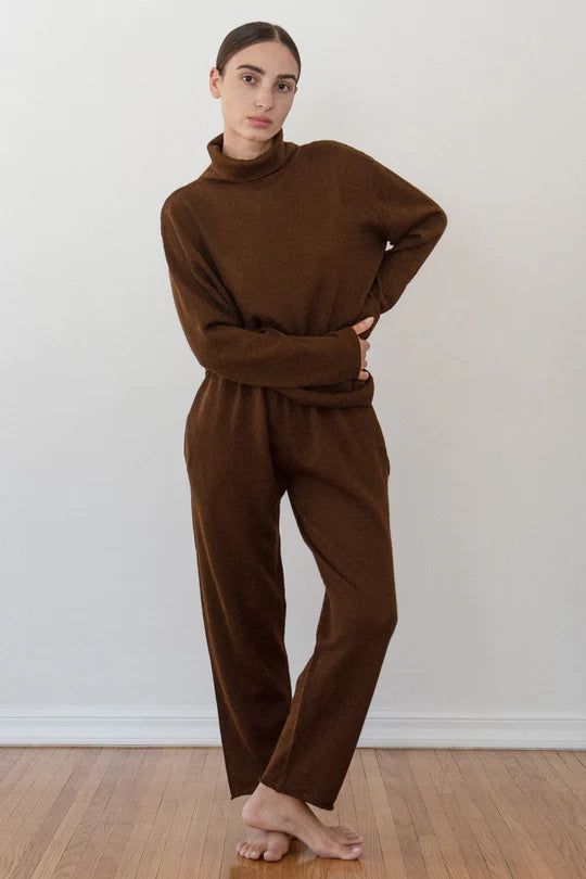 Lounge Turtleneck Woman - Chestnut Sleepwear WOL HIDE 