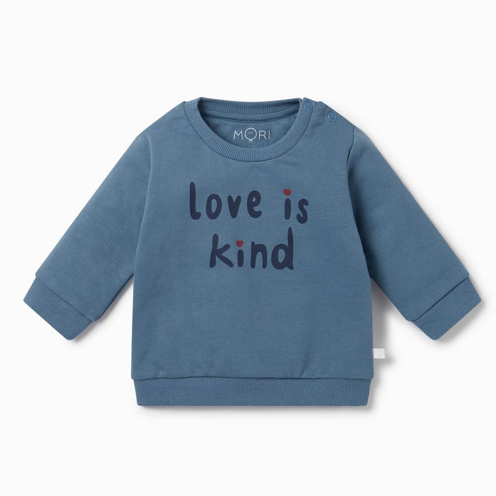 Love Is Kind Slogan Sweatshirt T-Shirts Mori 