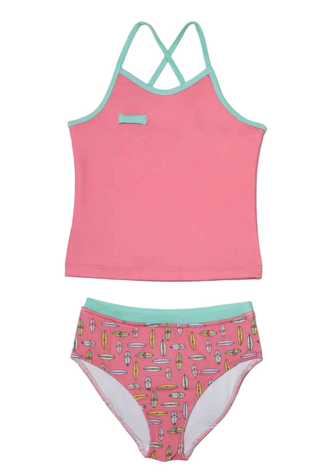 Talula Surfboard Tankini Set - Raspberry Surf