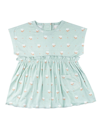 Emma Dress - Seafoam Floral