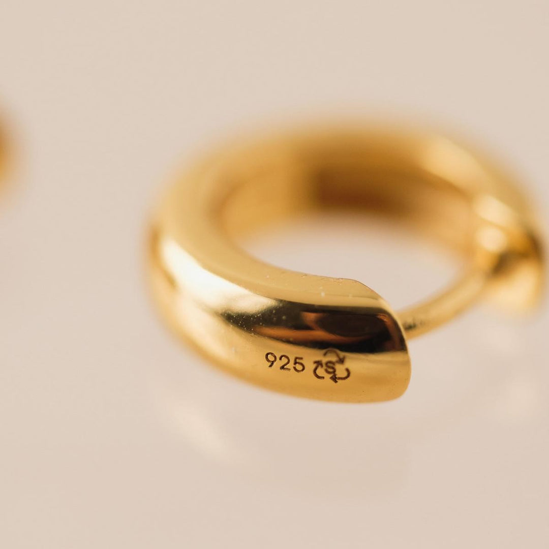 Core 11mm Huggie Hoops Gold - Gold