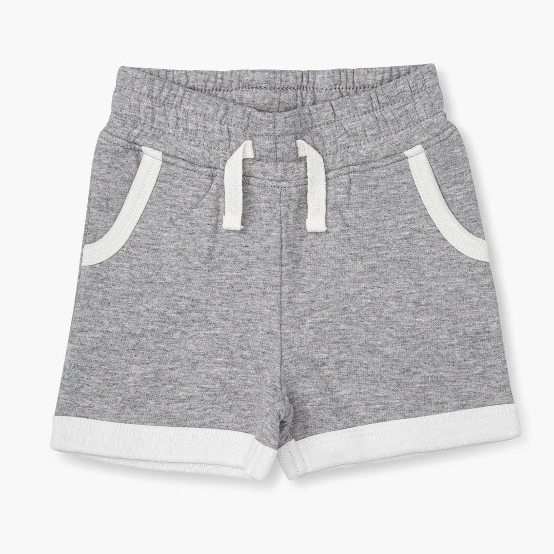 Varsity Sweatshorts - Heather Grey + White