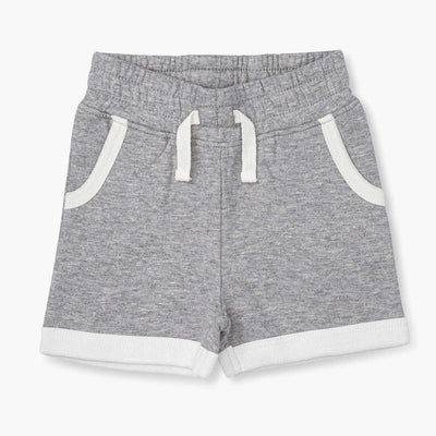 Varsity Sweatshorts - Heather Grey + White