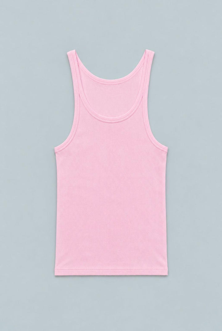 Ribbed Tank Top - Pink