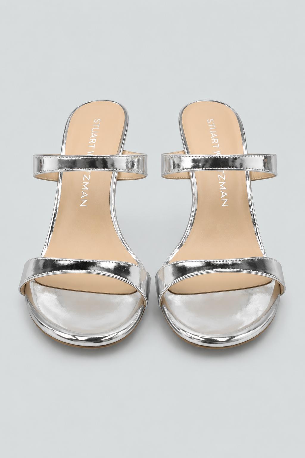 Women's Nudist Slide 85 Sandals - Silver