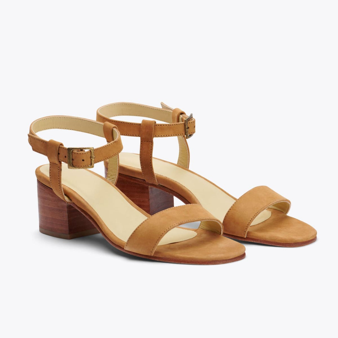 Lucia Block Heel Sandal - Sand