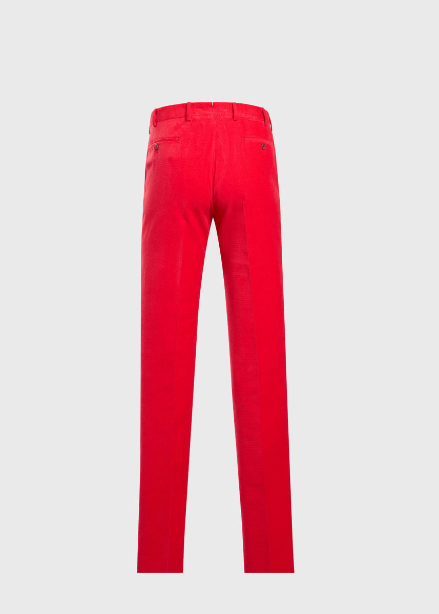 Cotton Horizontal Pincord - Crimson