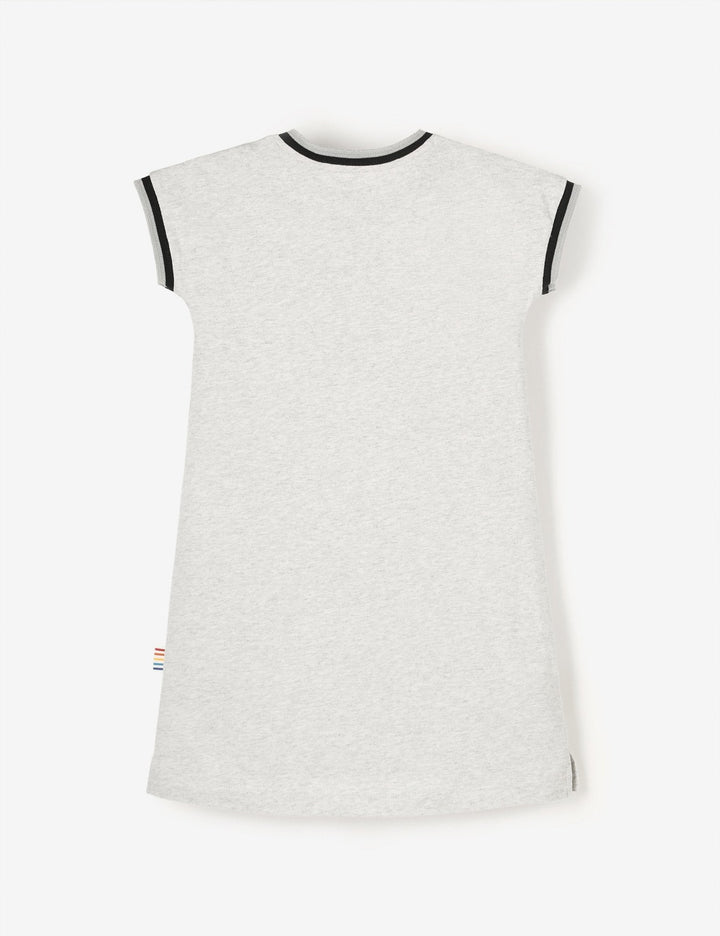 Organic Cap Sleeve Dress - Panama Puffin