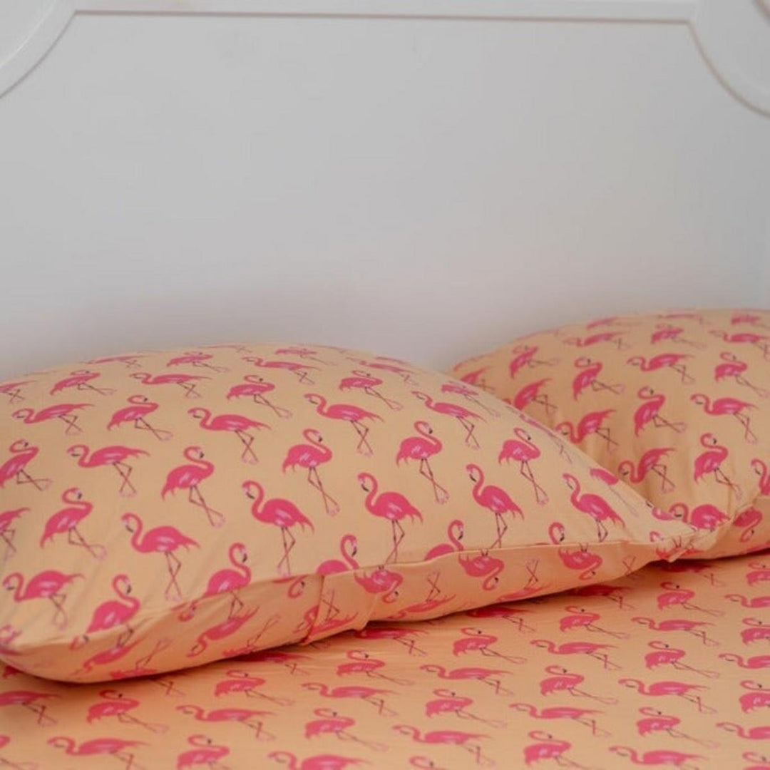 Pillow Case - Flamingo Peach
