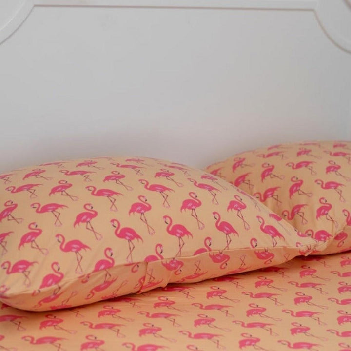 Pillow Case - Flamingo Peach