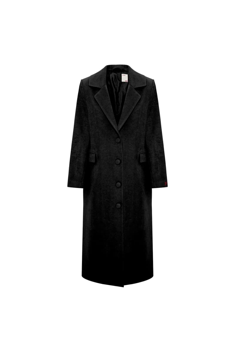 Wool Women Coat - Black