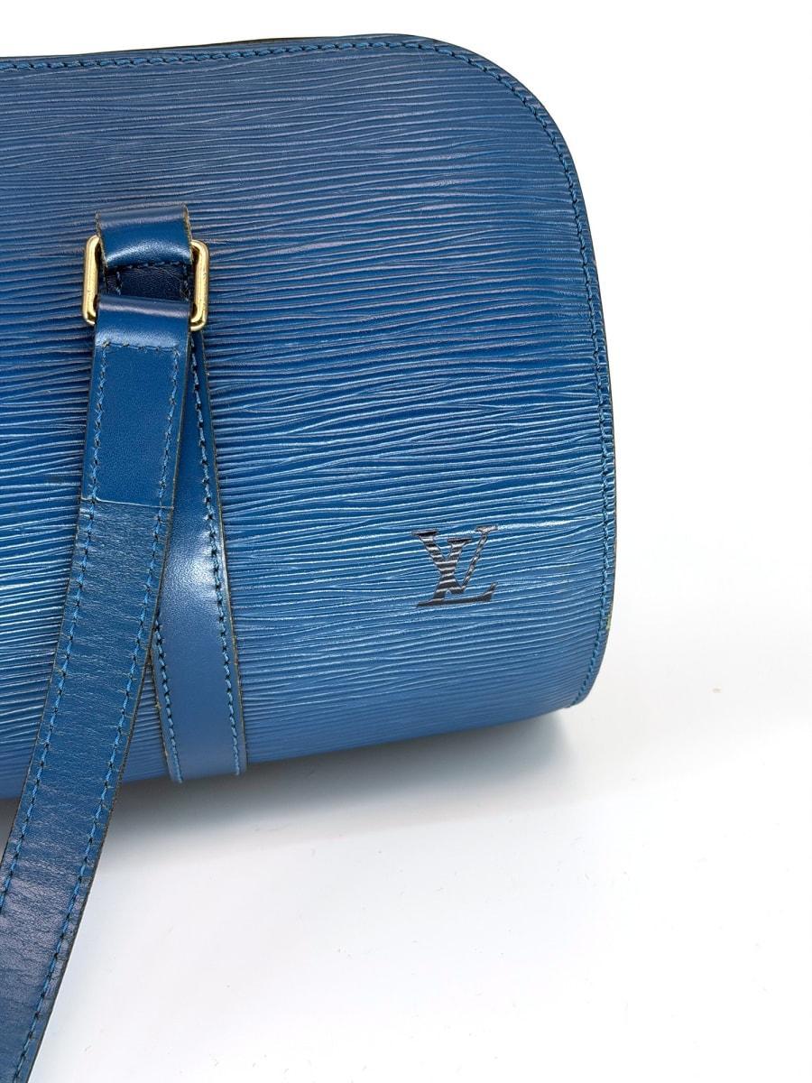 Pre-Owned Louis Vuitton Epi Leather Soufflot 30 Vintage Blue