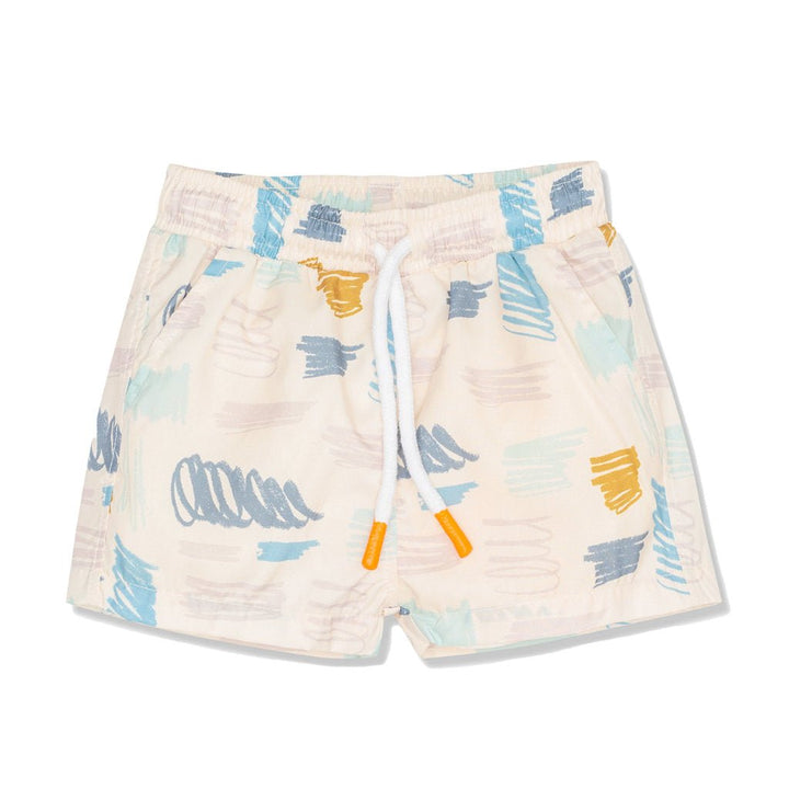 Scribble Kid Trunk - Cream/scribble