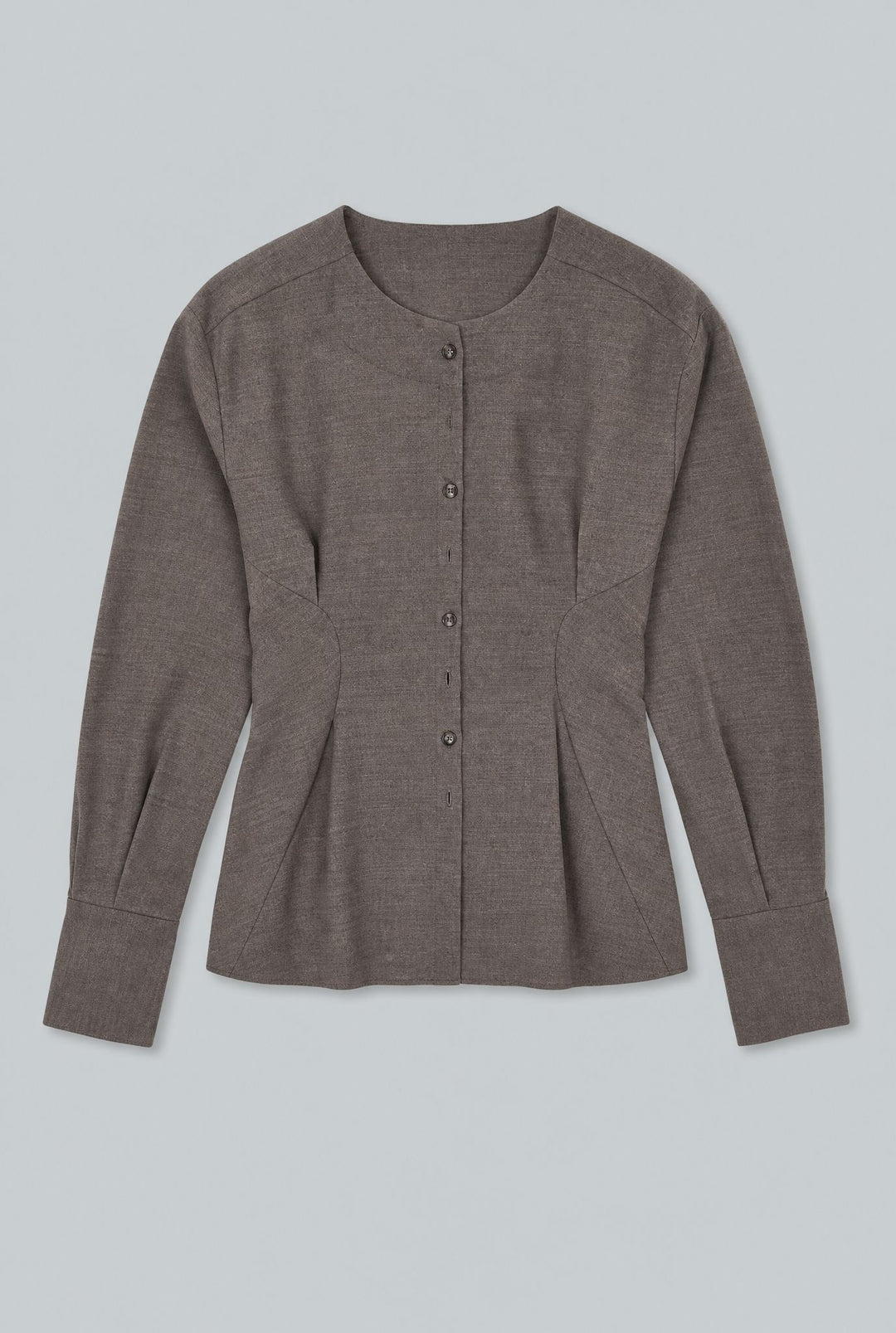 Wool Lavinia Top - Mushroom