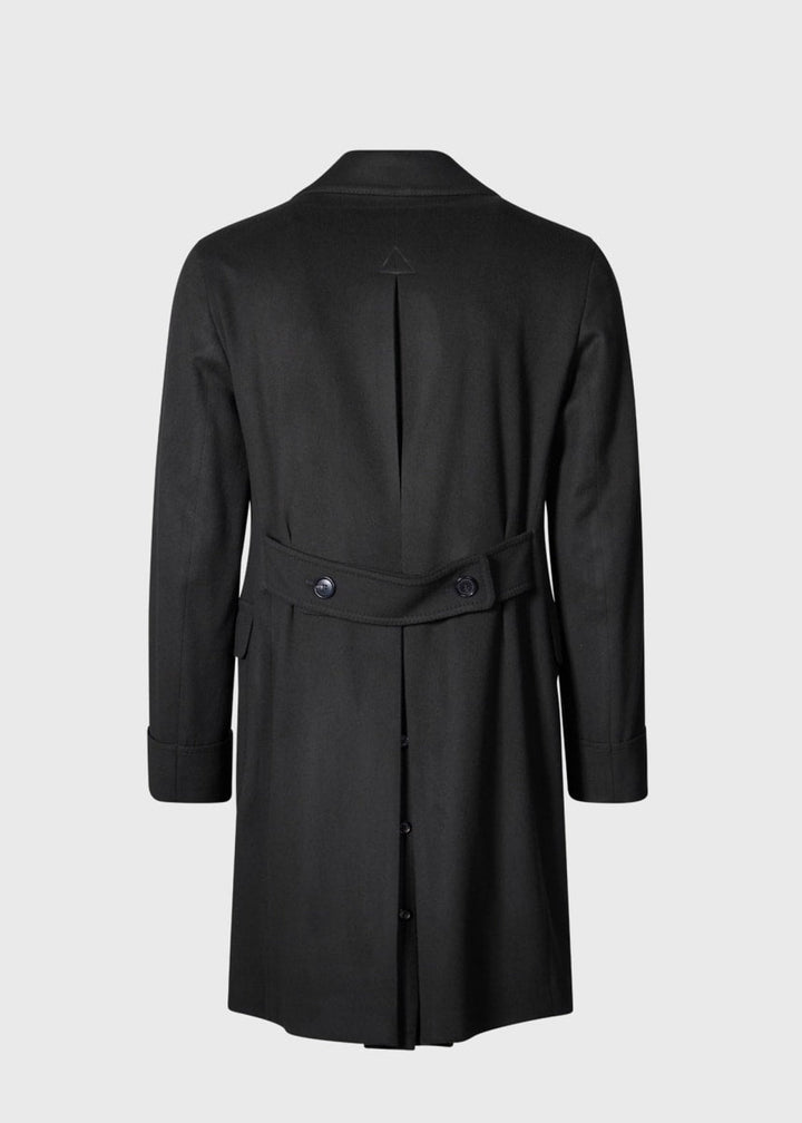 Wool & Cashmere Double Breasted Coat - Grey