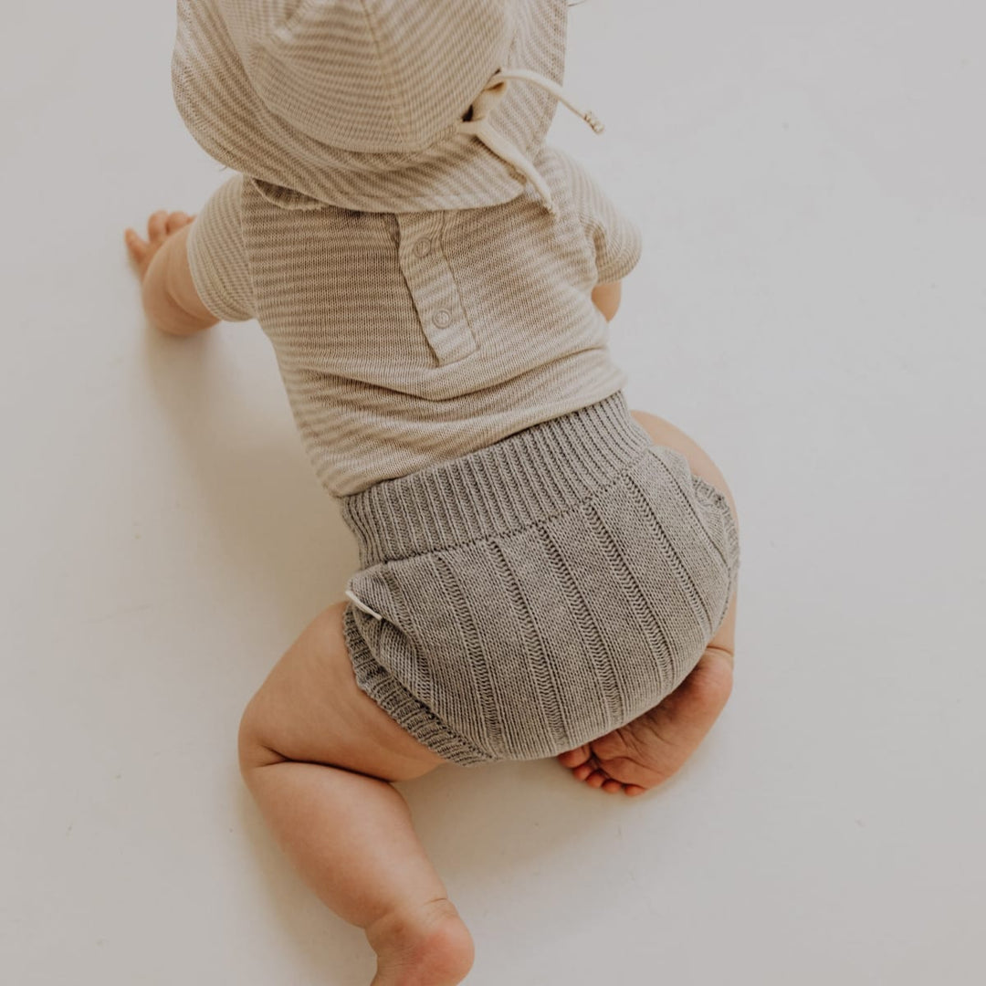 Baby Sun Hat - Stone Stripe