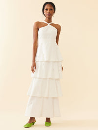 Emma Dress - Pearly White