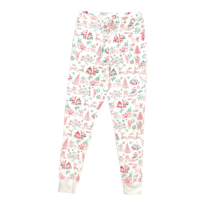 Women's Jogger & Henley Pajama Set - Santa
