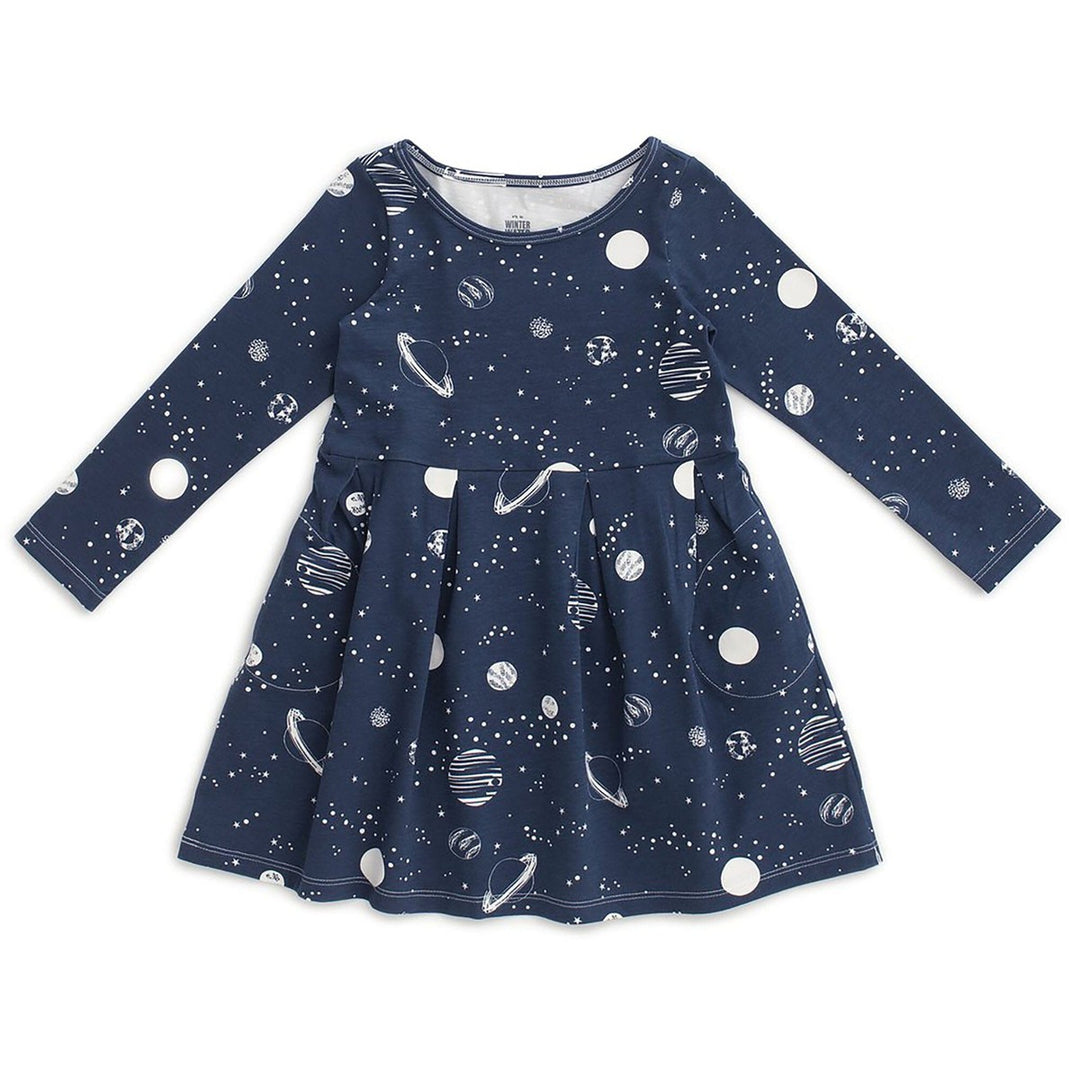 Madison Dress - Planets Night Sky Dresses + Skirts Winter Water Factory 