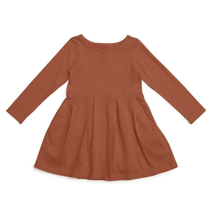 Madison Dress - Solid Chestnut Dresses + Skirts Winter Water Factory 