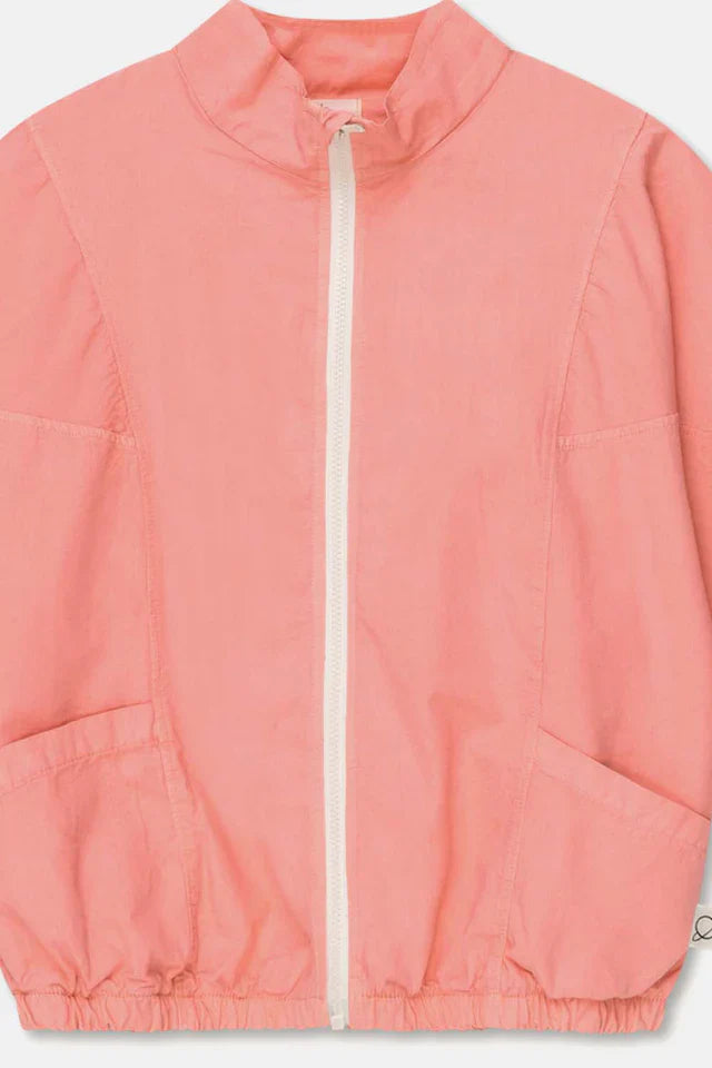 Poplin bomber jacket - Coral - Jacket