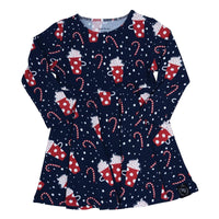 Swirly Girl Dress - Hot Cocoa