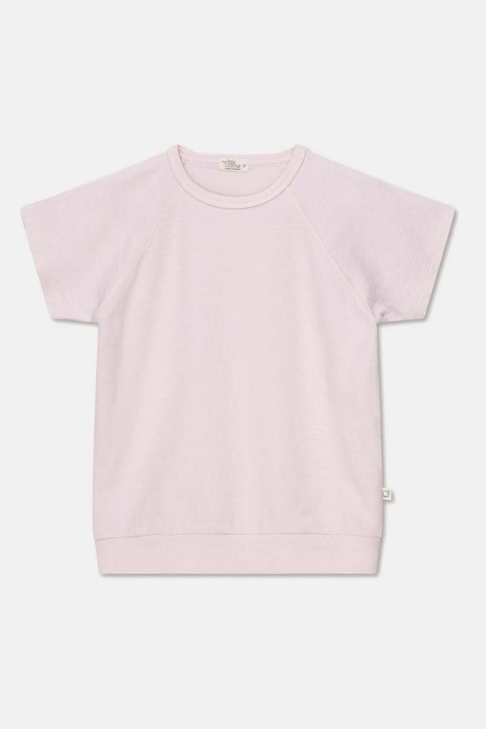 Double-face short-sleeves sweatshirt - Pink