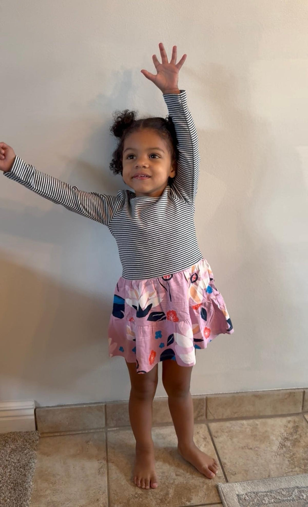 Tiered Skirted Twirl Dress - Kimono Floral