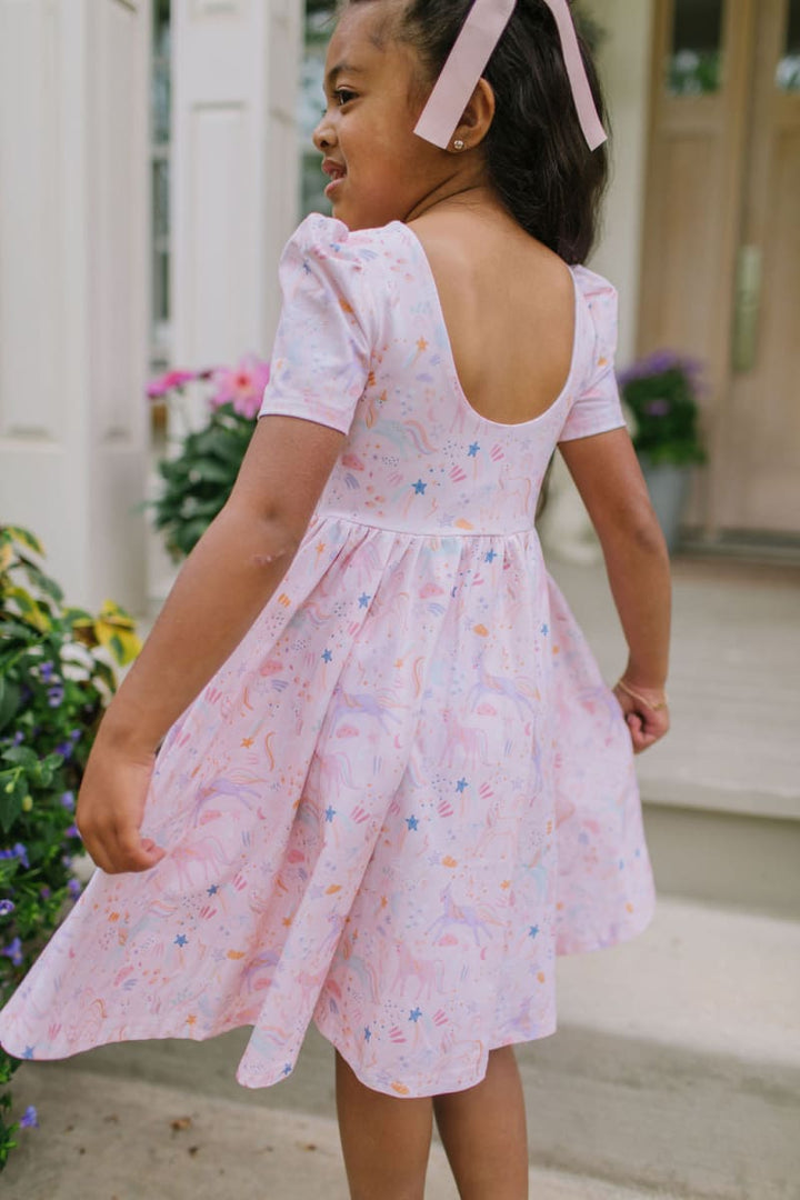 Puff Dress - Dreamy Unicorn