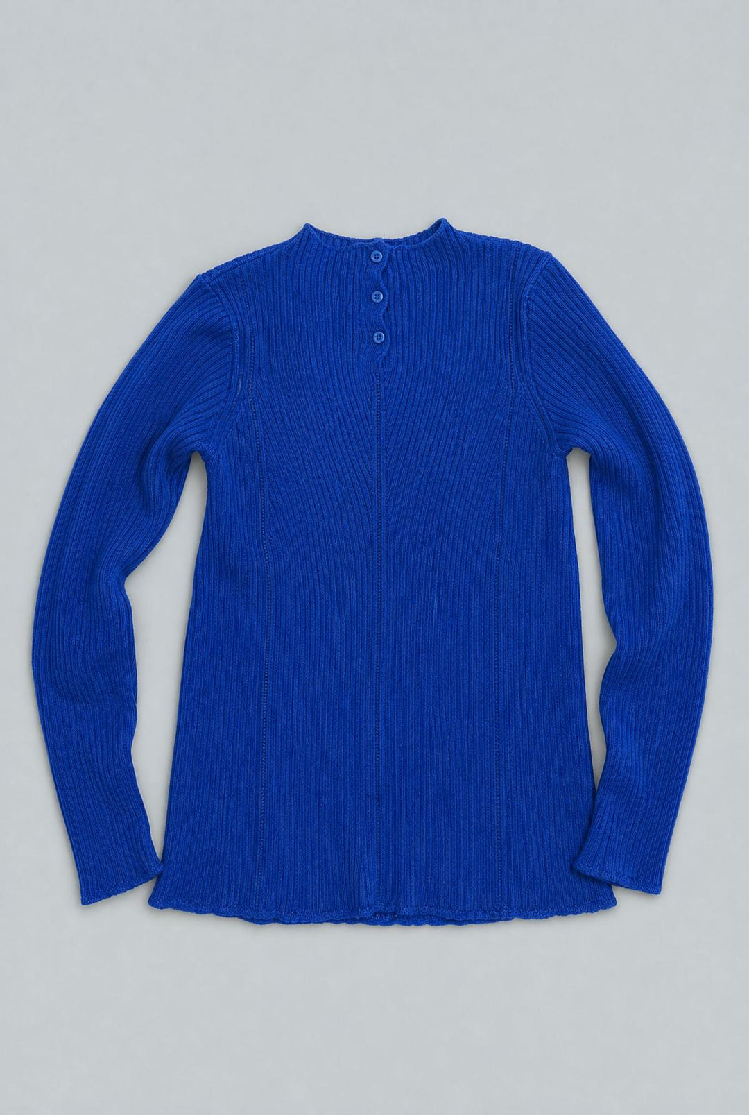 Mock Neck Sweater - Cobalt