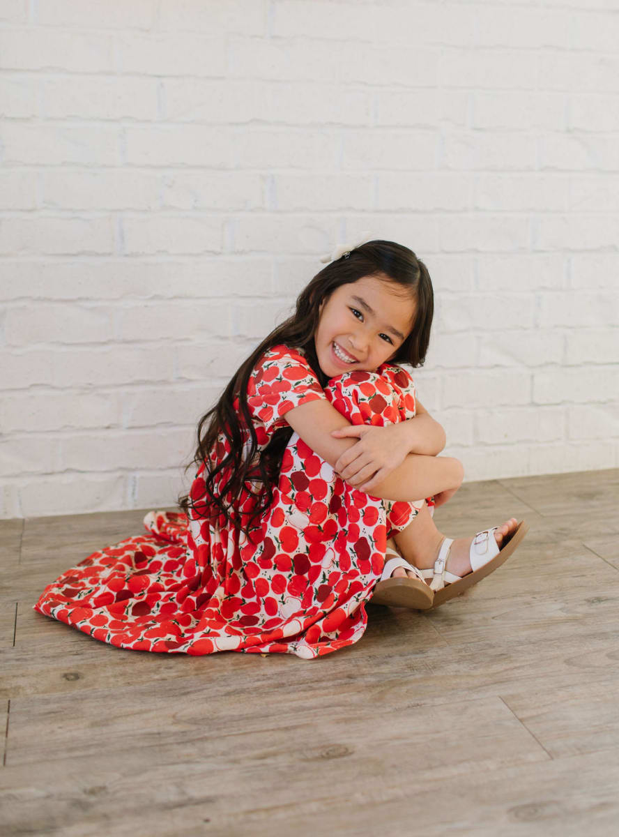 Classic Twirl Dress - Apple