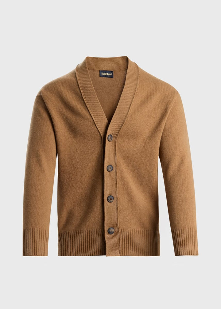 Camel Wool Buttonup Cardigan - Camel