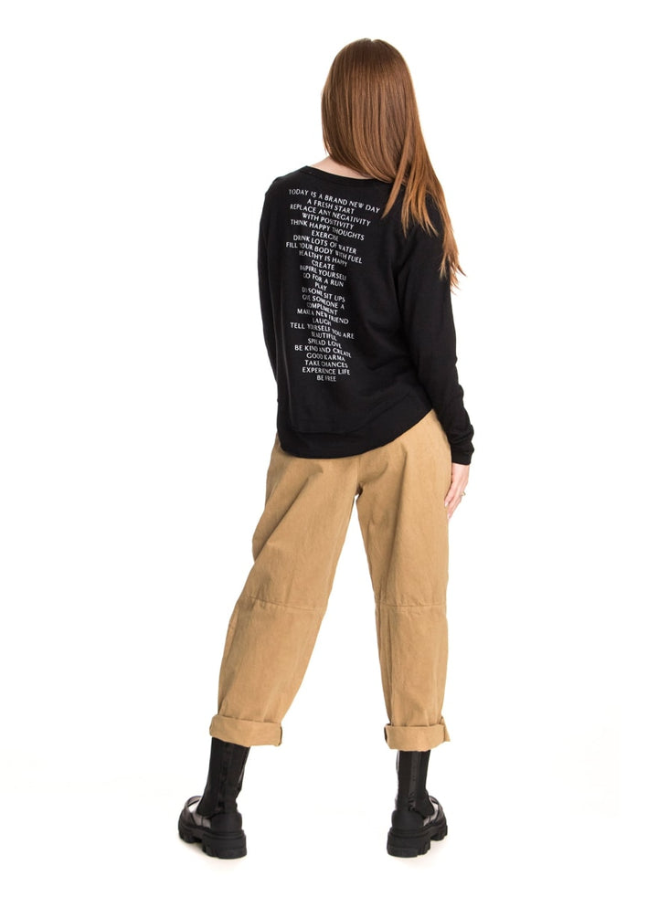 Today Mock Layer Long Sleeve T-Shirt - Black