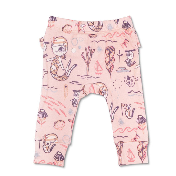 KEFE Ruffle Pants - Pink Mermaid